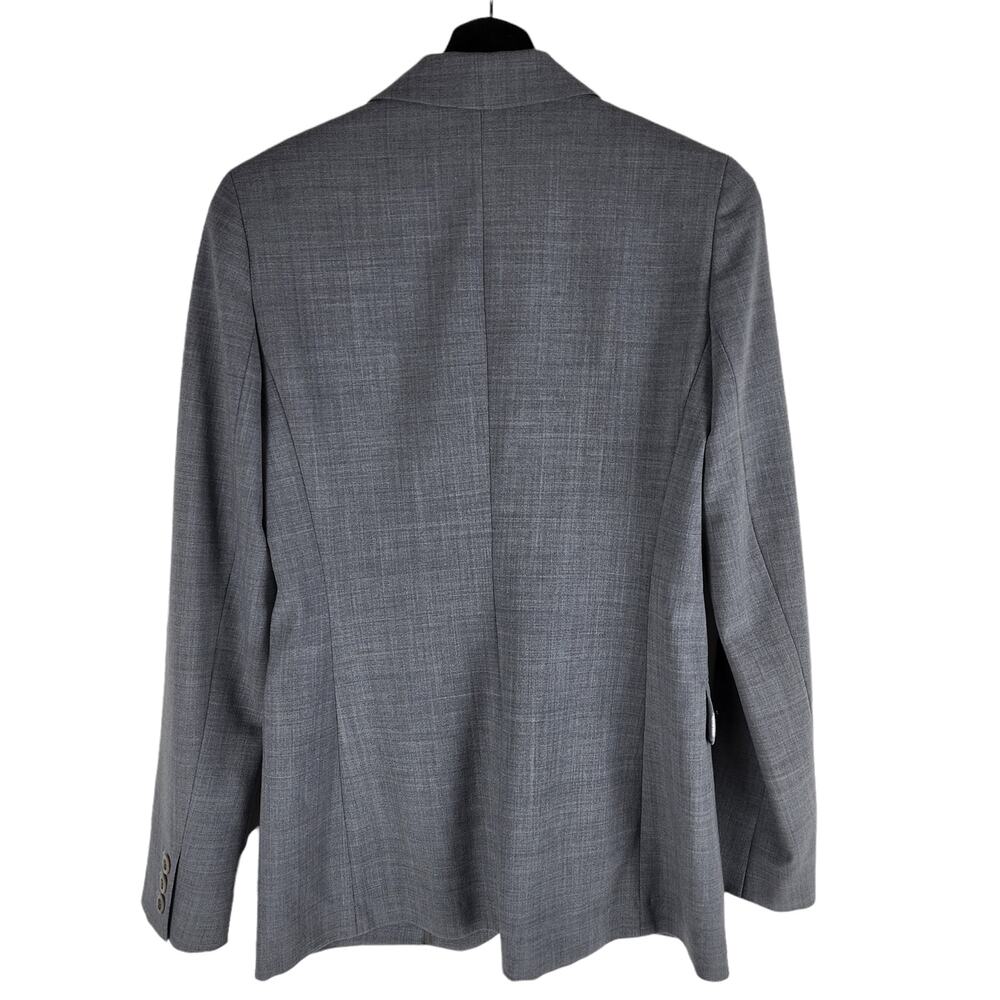 Theory Wool Three Button Blazer Gray Lined Sealed… - image 4